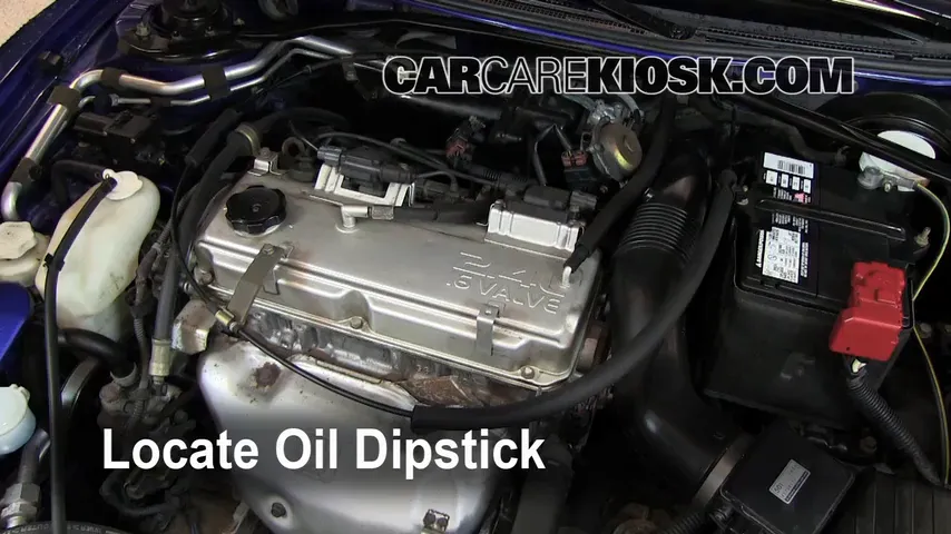 2005 Mitsubishi Eclipse Spyder GS 2.4L 4 Cyl. Oil Check Oil Level